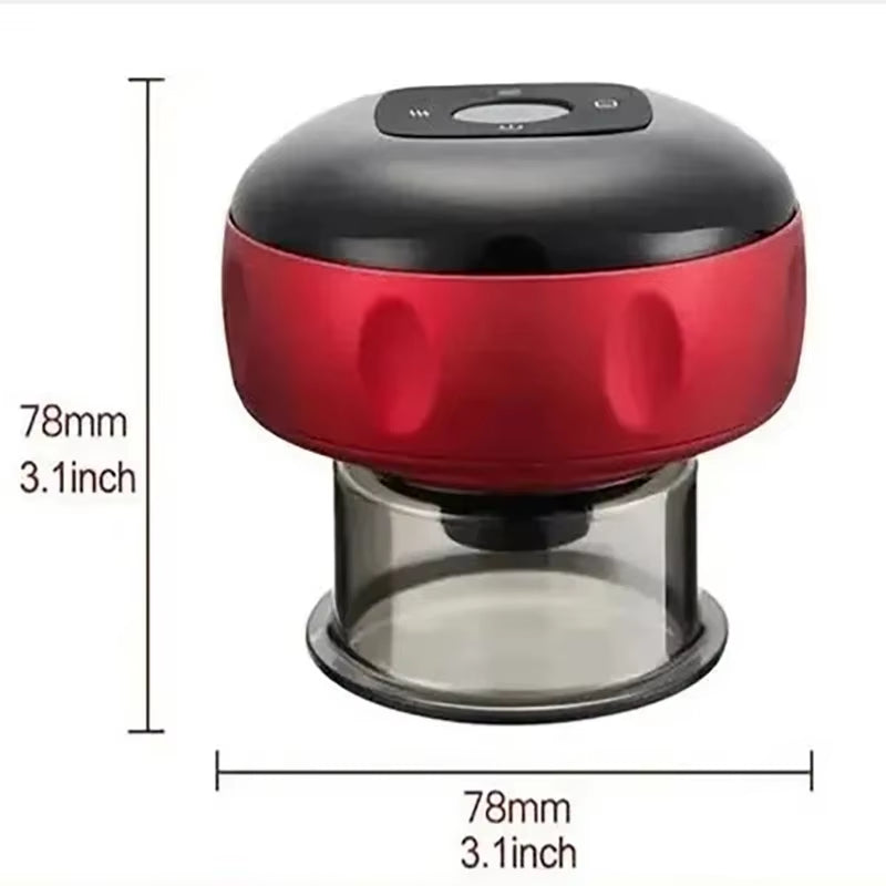 Smart Electric Vacuum Cupping Massager – Heating & Scraping for Back, Neck & Arms Cupping Therapy