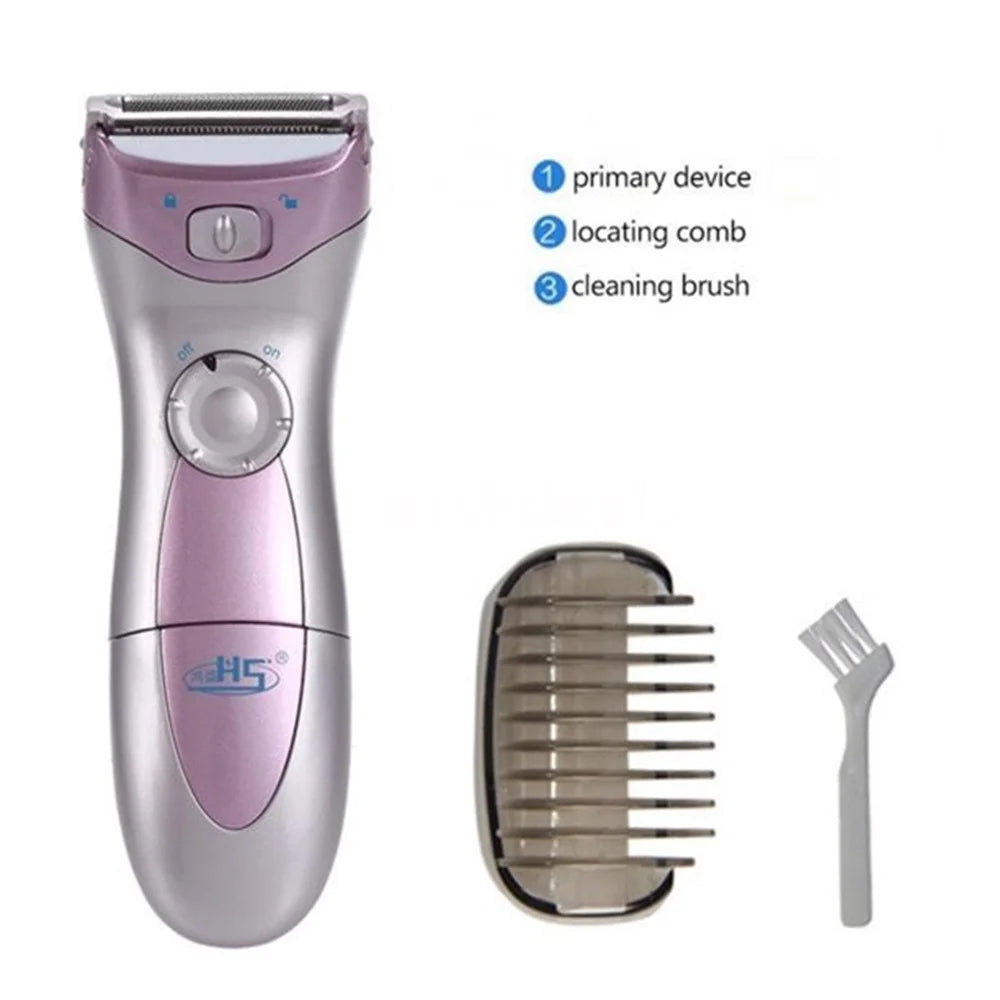 Electric Shaver for Women, Cordless Razor, Wet Dry Razor Remover Shavers & Trimmer for Ladys Legs Face Facial Hair Bikini Area Armpit Body,Purple