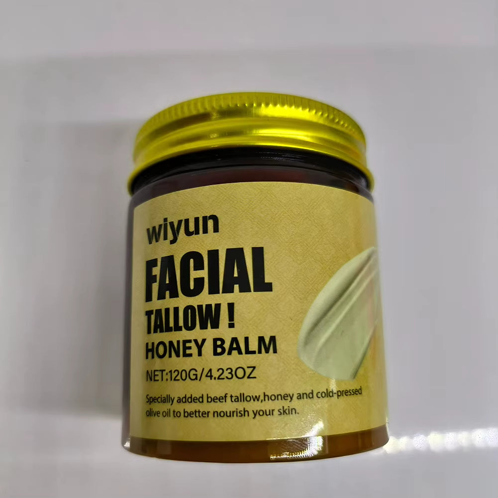120G Whipped Beef Tallow and Honey Balm Moisturizing Beef Tallow Face Cream Body Lotion Grass Fed Grass Finished Face Cream Care