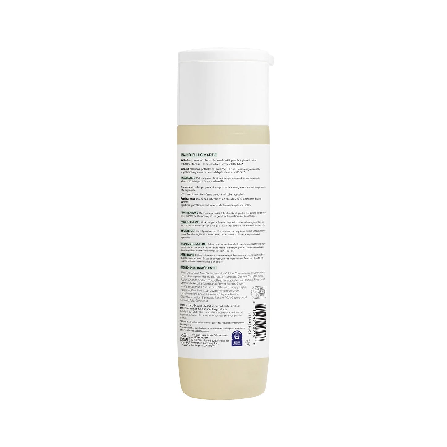 Sensitive Shampoo and Body Wash Fragrance Free 10 Fl Oz