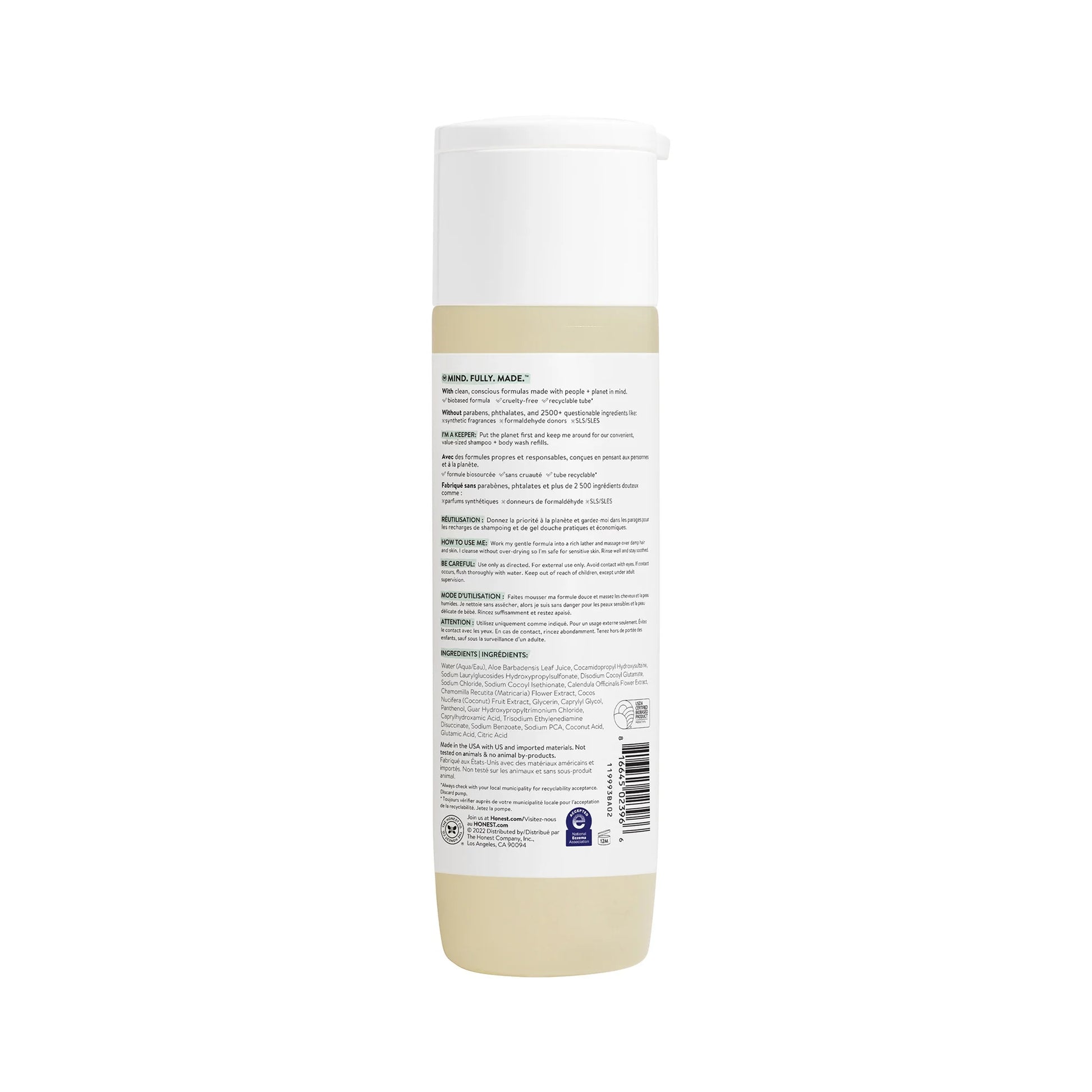 Sensitive Shampoo and Body Wash Fragrance Free 10 Fl Oz