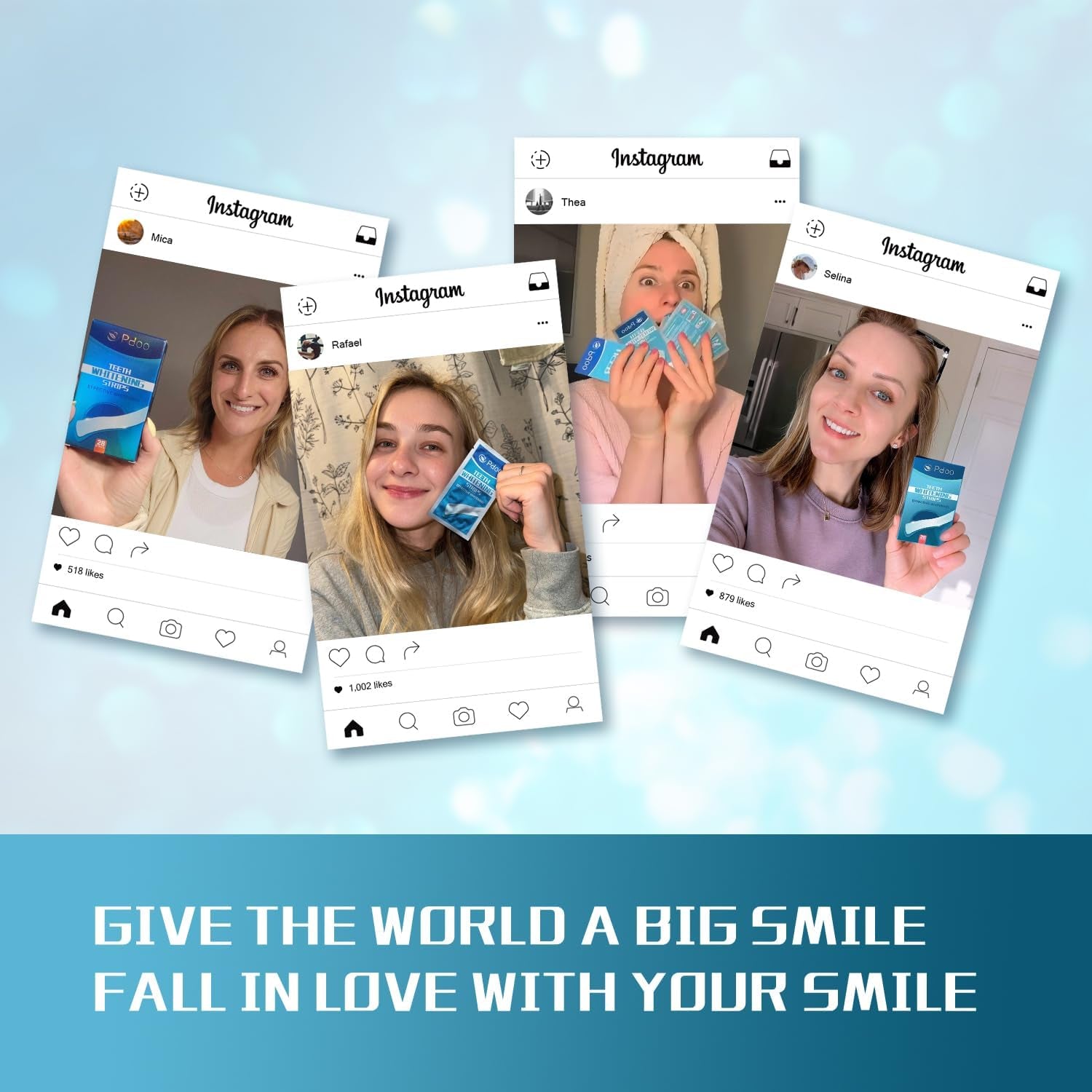 Teeth Whitening Strip - Whitening Strips for Teeth Sensitive, Professional Teeth Whitening Strips, Fast Remove Smoking, Coffee, Wine Stains, Teeth Whitening Kit Pack of 28 Non-Slip Strips