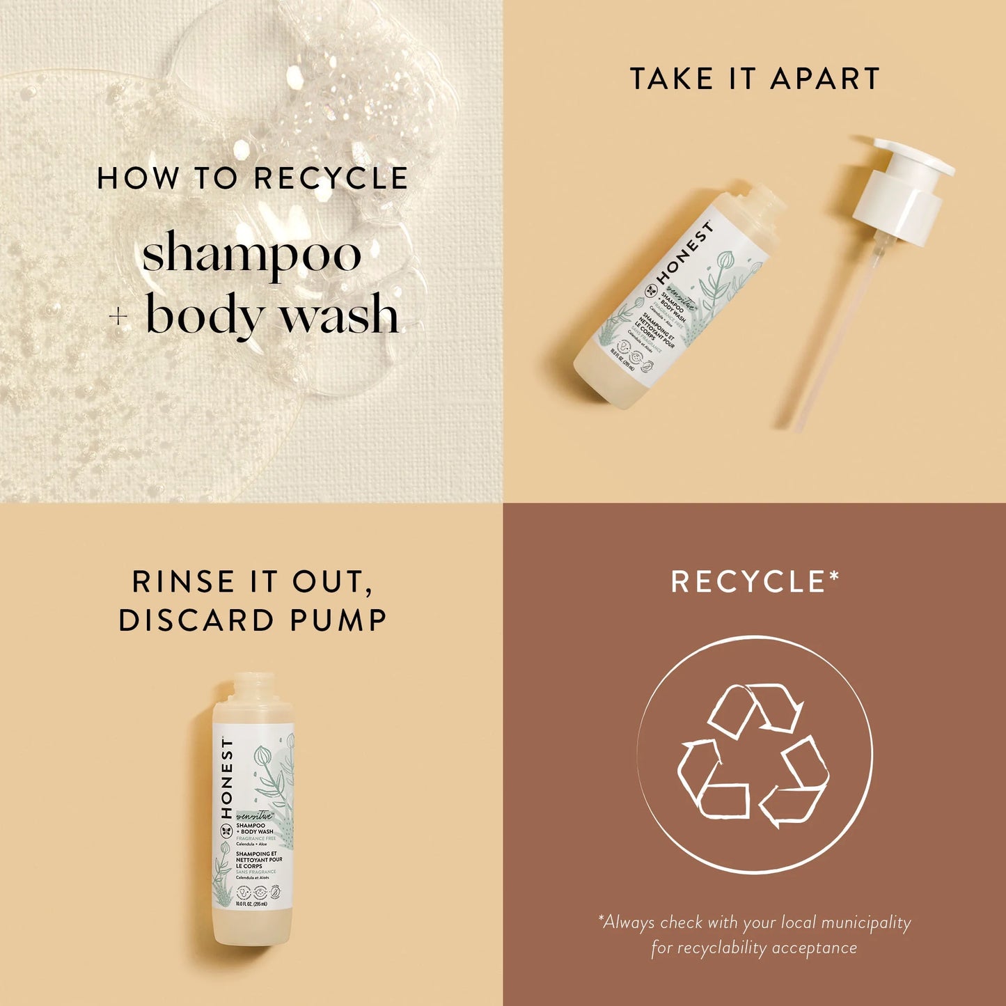 Sensitive Shampoo and Body Wash Fragrance Free 10 Fl Oz